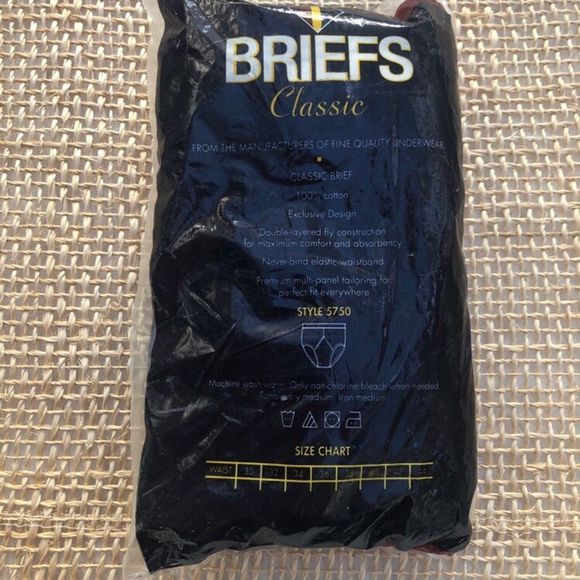 Vintage Retro White Classic Briefs Men’s 32 - Picture 4 of 5